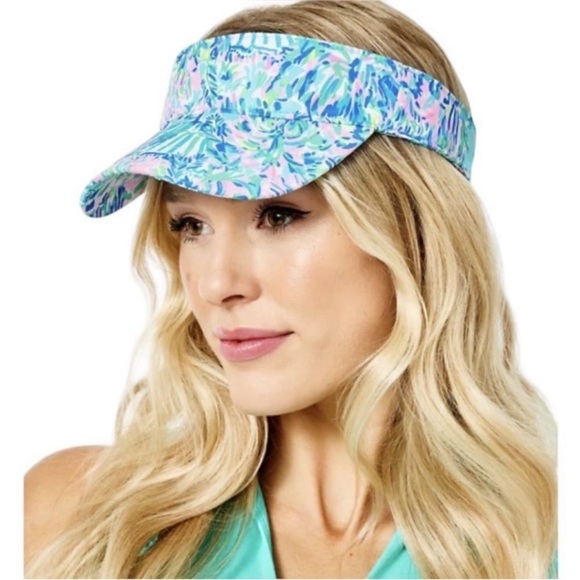 kate spade Accessories - Kate Spade Floral Print Visor Hat Set